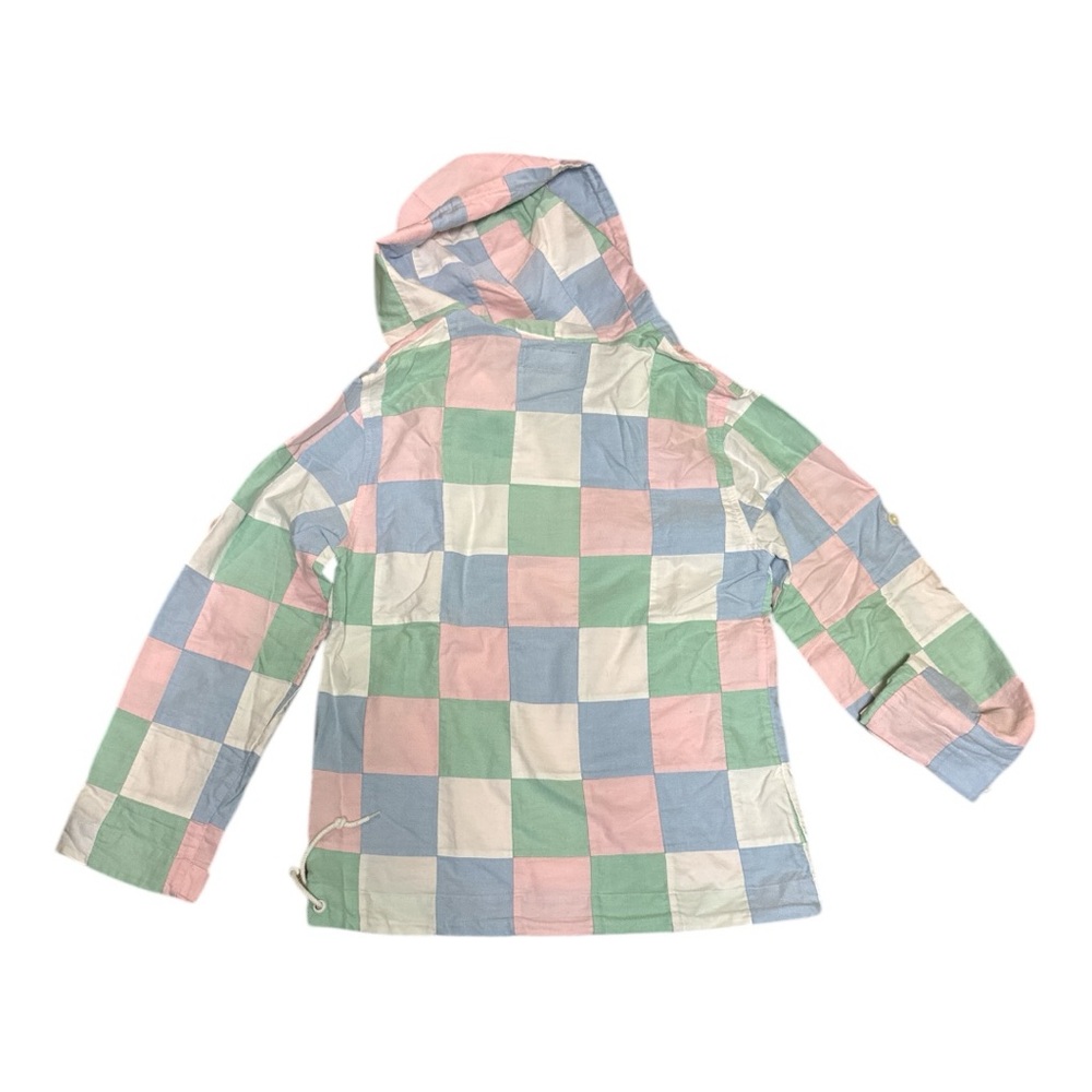 Vineyard Vines Women's Offshore Pastel Oxford Patchwork Hoodie Preppy & Fun! - Picture 2 of 13
